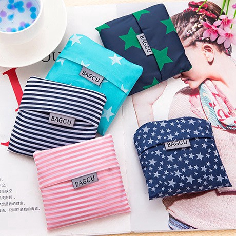 Túi tote mua sắm tái chế có thể gập lại dễ thương tái sử dụng được cho nữ