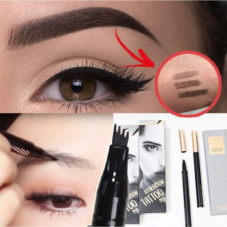 Bút nước phẩy sợi chân mày Vacosi Realbrow Tattoo | BigBuy360 - bigbuy360.vn