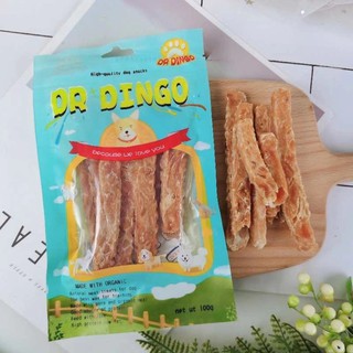 Bánh thưởng cho chó Dr.Dingo Feast (Dải thịt gà nướng mật ong) 100gr/túi