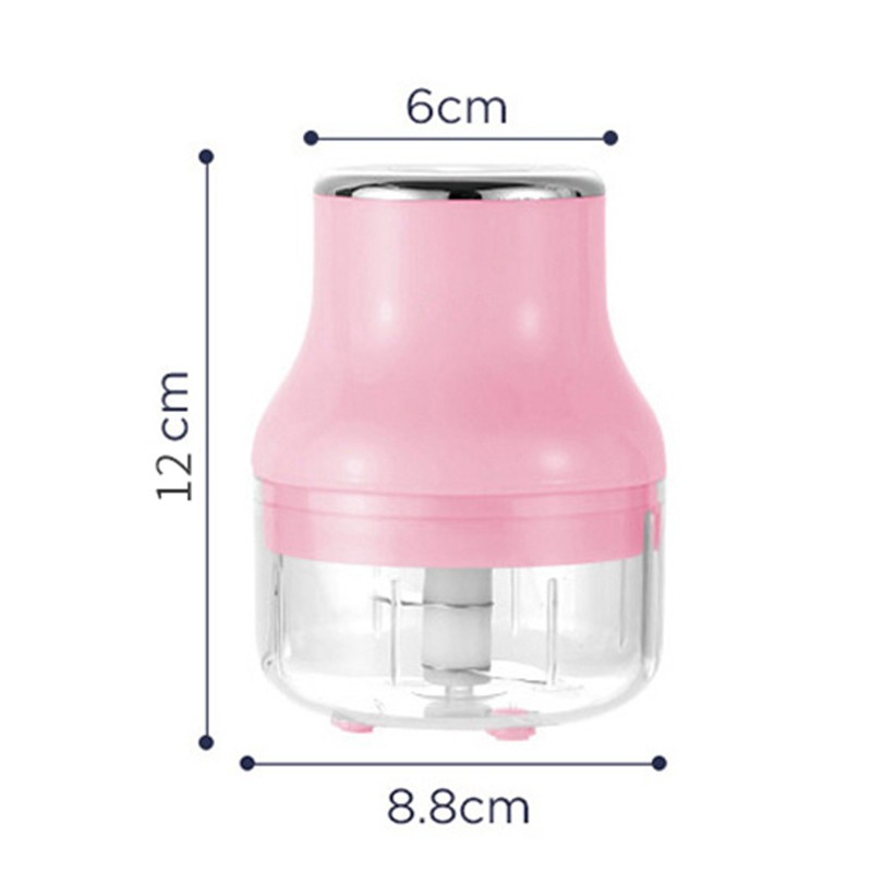 Electric Mini Meat Garlic Chopper USB Portable Kitchen Baby White