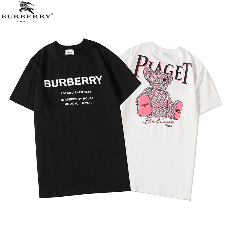 Áo thun ngắn tay in họa tiết gấu Burberry thời trang