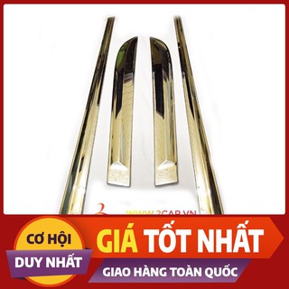 Nẹp sườn xe Mazda 6 mạ crom cao cấp, xi mạ crom trắng cao cấp, Tặng Keo trợ dính 3M