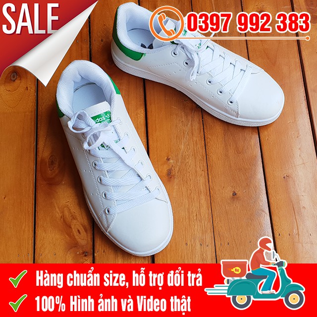 [TRỢ GIÁ SHIP] Giày Thể Thao Stan Smith Gót Xanh Lá