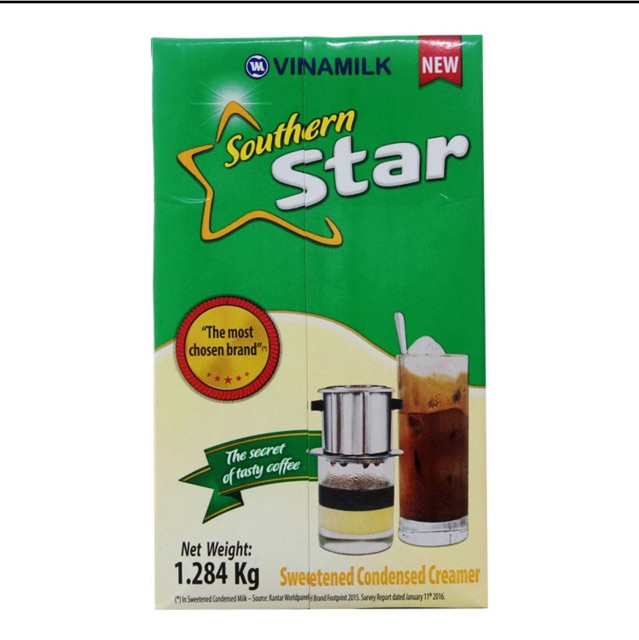 Sữa đặc Vinamilk Ngôi Sao Phương Nam xanh lá - 1284g