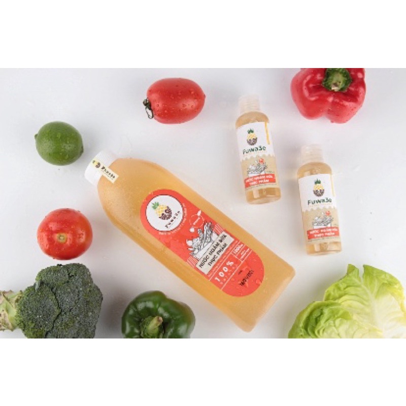 Nước ngâm rửa thực phẩm hữu cơ Fuwa3e 100 organic 1L