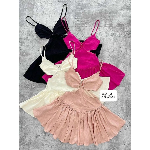 váy hai dây cúp khoét eo | BigBuy360 - bigbuy360.vn