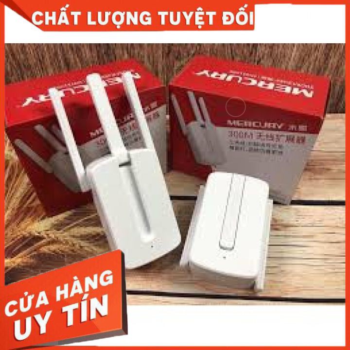 Bộ Kích Sóng Wifi Mercury Repeater MW310RE 3 Anten Cực Mạnh 4.8