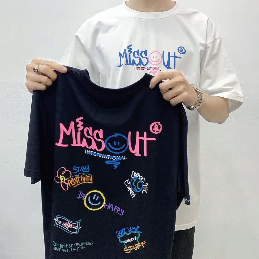 Áo thun Missout Tee Local Brand Ulzzang Unisex nam nữ, tay lỡ, form rộng, vải Cotton cao cấp, thoáng mát