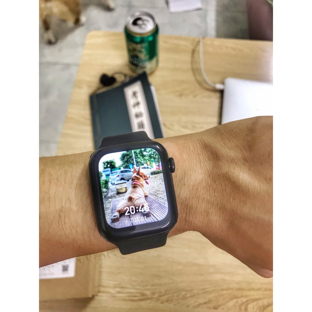 [SIÊU PHẨM] Đồng Hồ Thông Minh W46 Seri 6 Smart Watch Thay Hình Nền Cá Nhân - Pin 5 Ngày - Sạc Không Dây