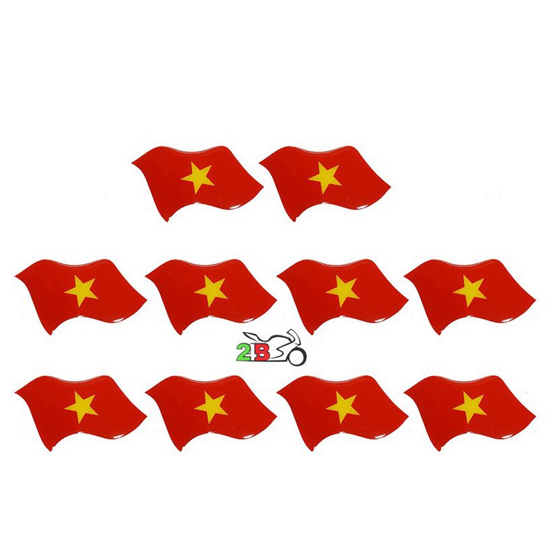 BỘ 10 DECAL NỔI KÍCH THUỚC 13,5 X 7,5 CM