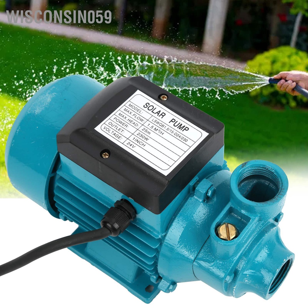 [Hàng Sẵn] Máy Bơm Nước Điện Một Cánh Ngang 25m 230W DC24V 【Wisconsin059】
