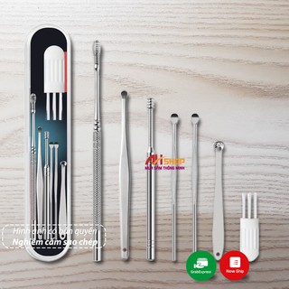 Bộ dụng cụ lấy ráy tai 7 món mẫu mới cây móc lỗ tai chuyên dụng