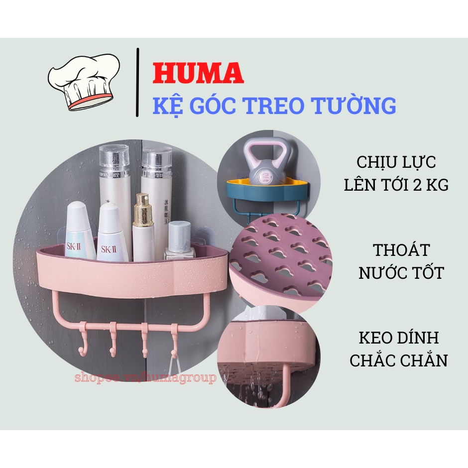 Kệ Góc Nhà Tắm Dán Tường, Giá Để Đồ Góc Nhà Tắm Không Cần Khoan Đục