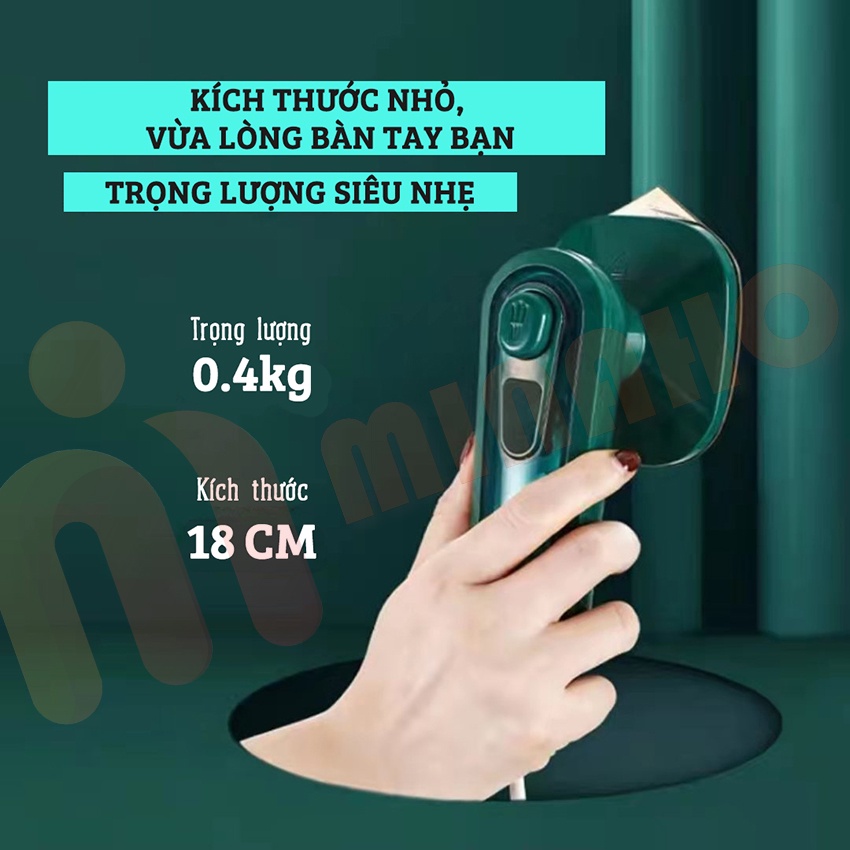 Bàn Ủi Hơi Nước Cầm Tay Mini MINAHOSTORE - Bàn Là Du Lịch Nhỏ Gọn Tiện Lợi Công Suất Lớn