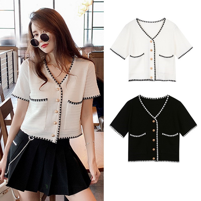 Áo Khoác Cardigan Dệt Kim Phong Cách Hàn Quốc Xinh Xắn Cho Nữ