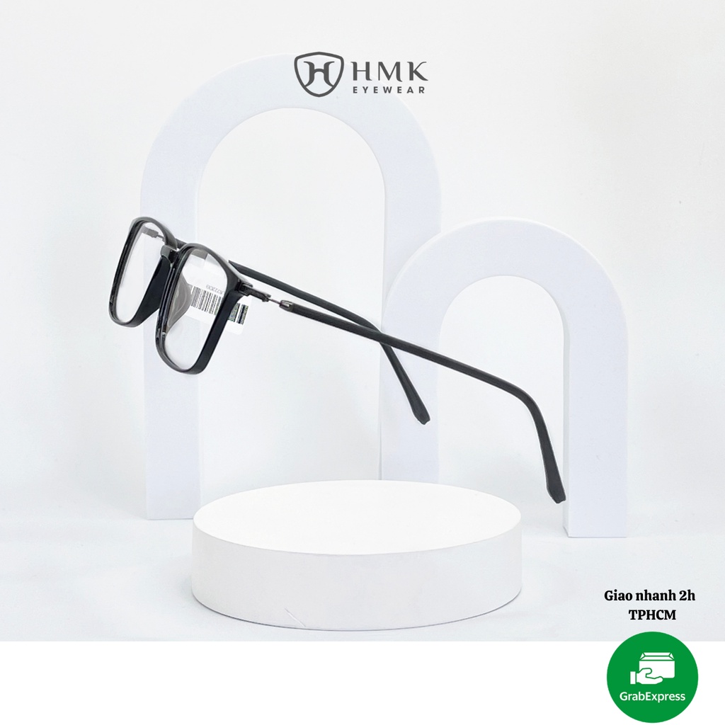 Gọng kính cận Nam/Nữ HMK màu sắc thời trang 8222 đen bóng/xám/hồng | BigBuy360 - bigbuy360.vn