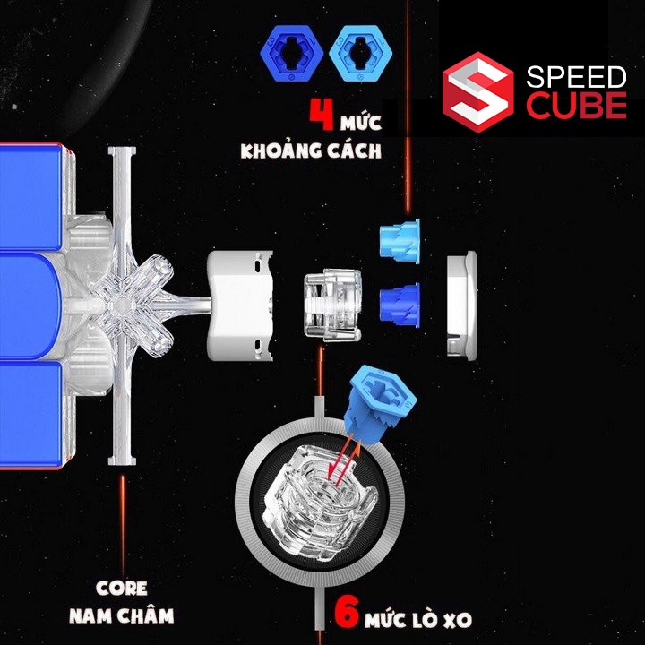 Rubik gan 11 m pro / gan 11 air / gan 11 m / gan 11 m duo / 3x3 nam châm cao cấp chính hãng han - shop speed cube