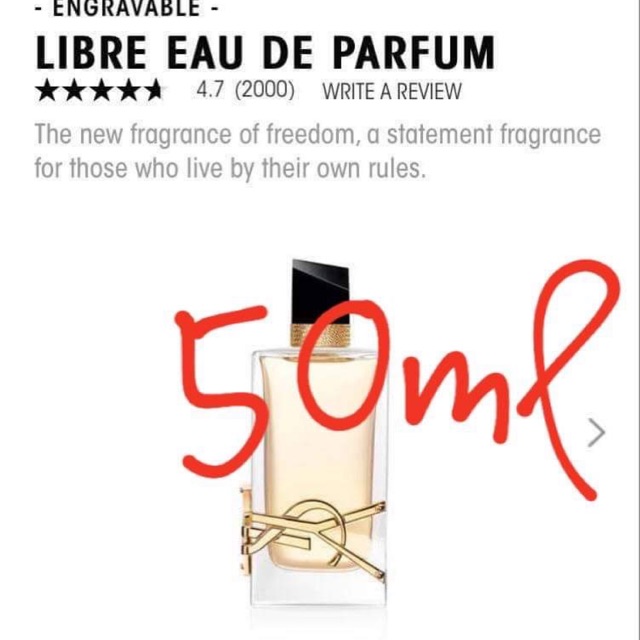 Ysl libre 50ml