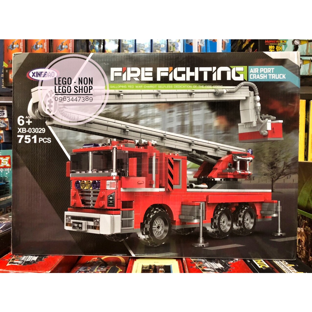 Lego Xingbao 03029 ( Lắp Ráp Xe Thang Cứu Hỏa 751 Mảnh )