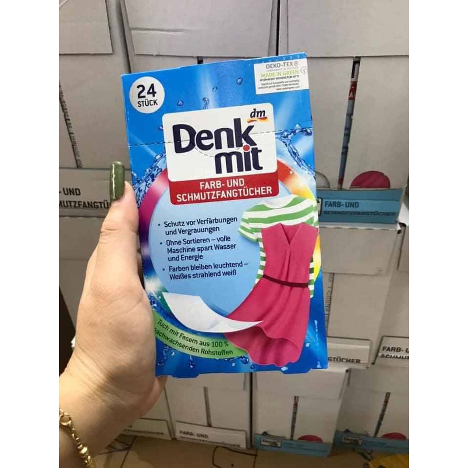 Giấy hút màu và chống phai màu quần áo Denkmit HÀNG CHUẨN ĐỨC