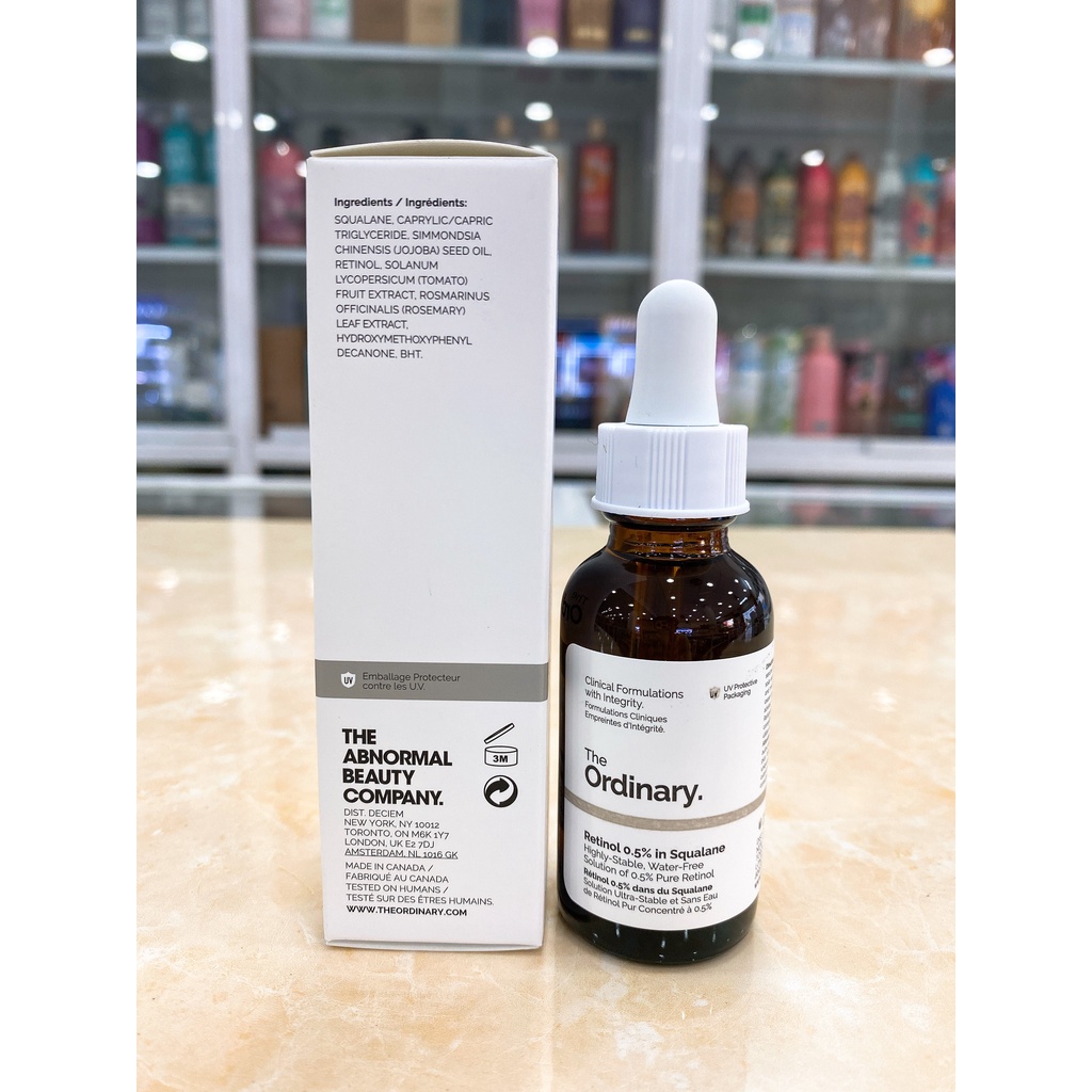 TINH CHẤT CHỐNG LÃO HÓA DA THE ORDINARY RETINOL IN SQUALANE CANADA 30ML