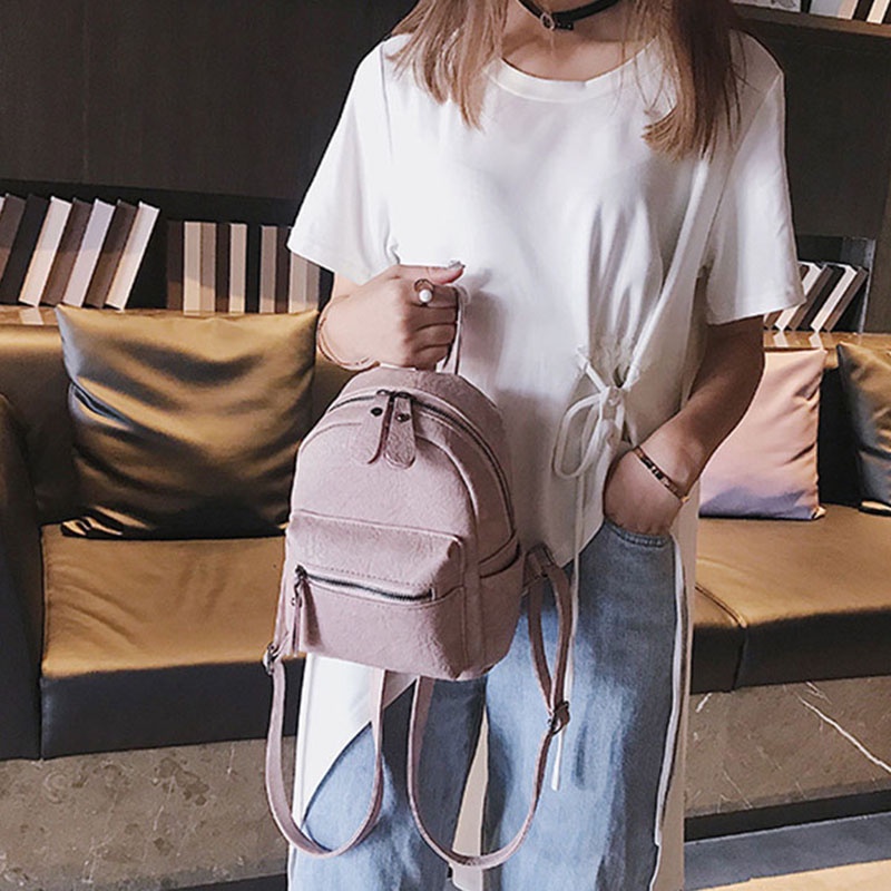 Balo IELGY màu trơn thời trang xinh xắn cho nữ