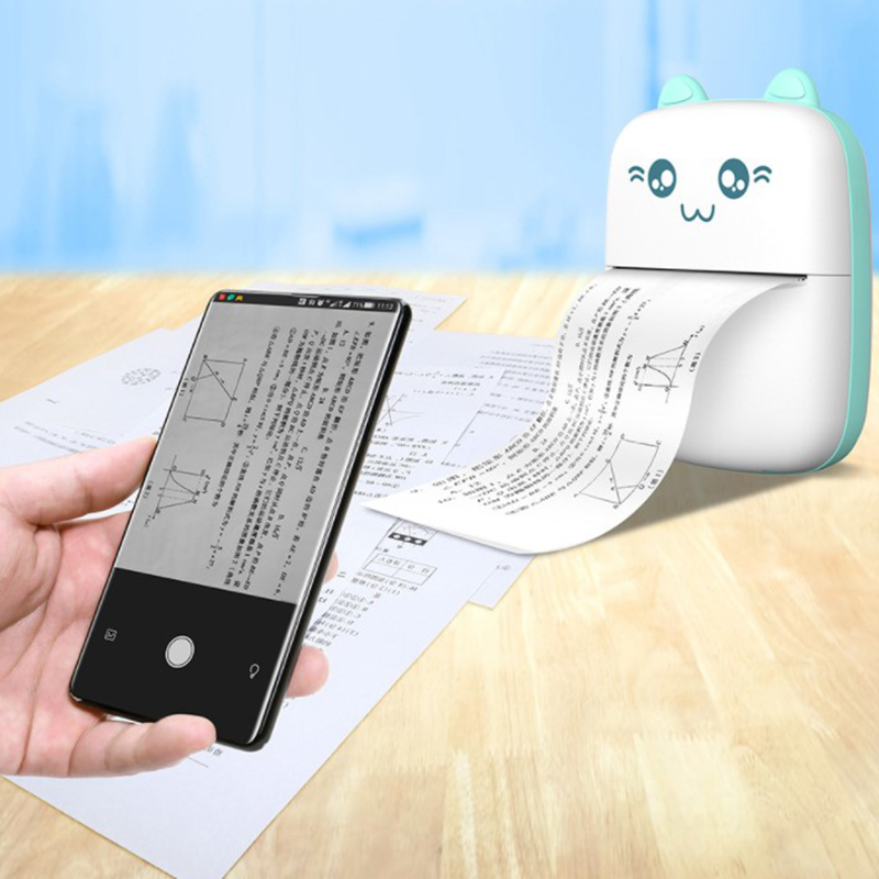 Bfvn 1pc Portable Mini Thermal Printer Photo Pocket Photo Printer Printing Wireless Bfnn