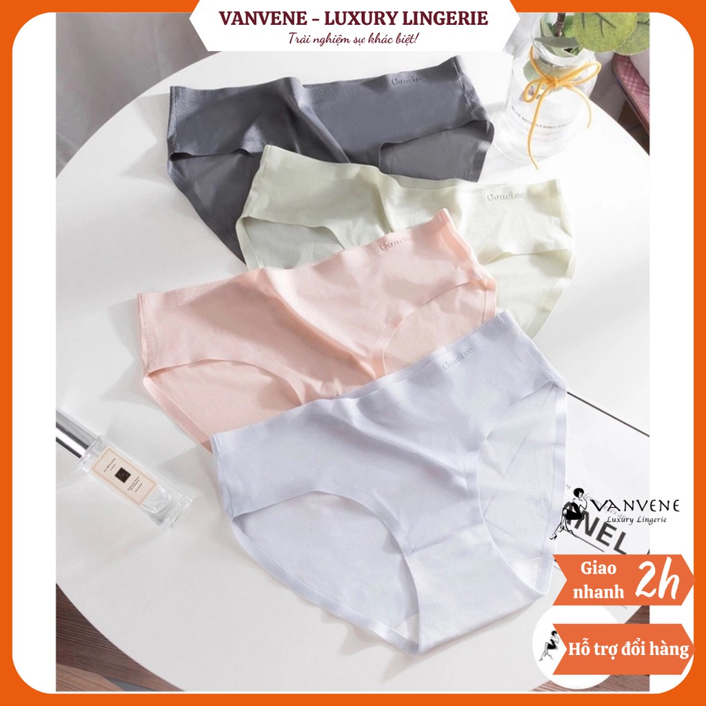 Quần Lót Băng Lụa Thông Hơi Kháng Khuẩn Siêu Mỏng Concise Thoáng Mát Quần Chip Nữ Cạp Vừa Lót Cotton P286