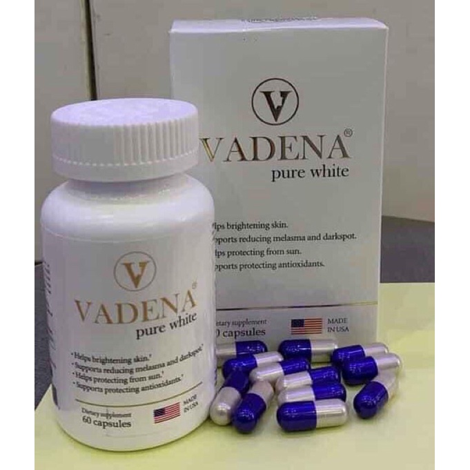 Viên uống chống nắng, làm trắng da Vadena Pure White của Mỹ