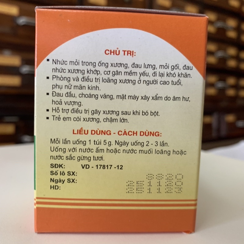 Dưỡng Cốt Hoàn - Traphaco - hộp 20 túi viên hoàn cứng - loãng xương, gãy xương, còi xương