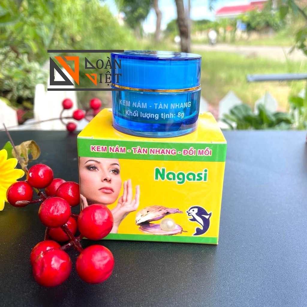 Kem THOA MẶT Nagasi - mờ NÁM, TÀN NHANG, MỤN, TRẮNG DA, CHỐNG NẮNG 8g - Hiệu quả sau 7 ngày sử dụng . Hàng chuẩn công ty