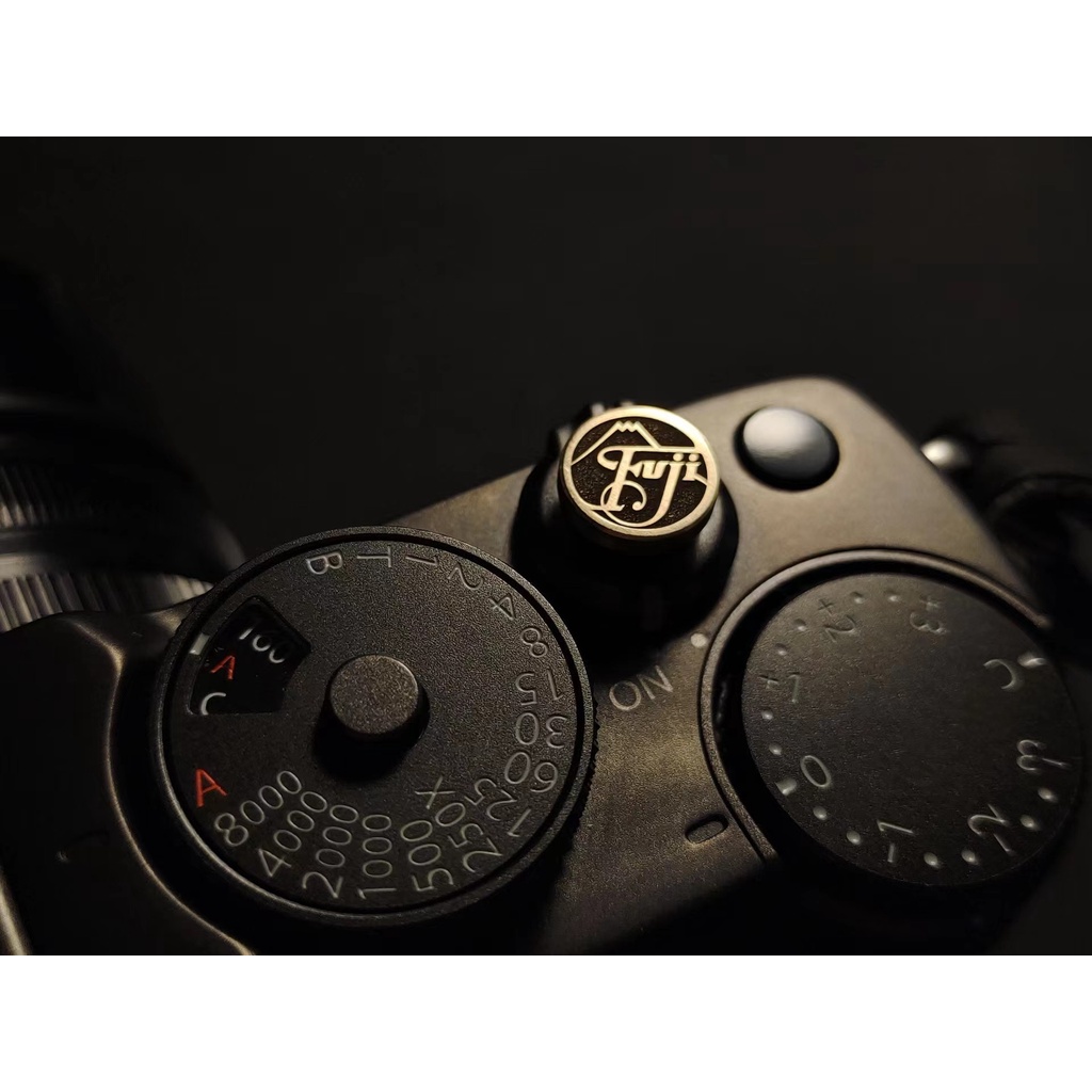 Nút Chụp Ảnh FUJI Phong Cách Retro Nhật Bản Bằng Đồng Thau Phối Nút Bấm