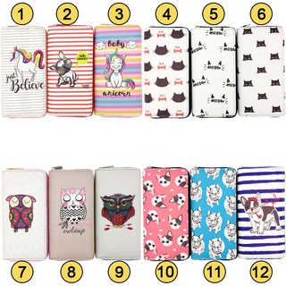 BST Bóp Ví Dài Cầm Tay Nữ Họa Tiết Hoạt Hình Unicorn Chó Bull Siêu Đáng Yêu - link 52 - Nana Store