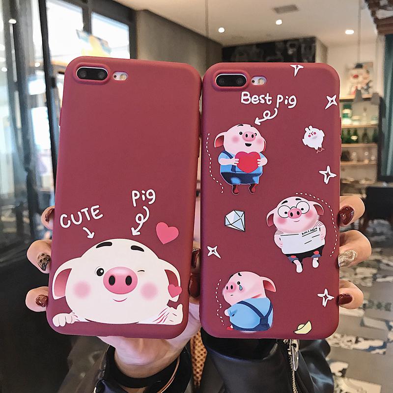 Cute Pig Case OPPO A3 A83 A79 A57 R9 r9S r11 r11s Plus OPPO F9 K1 R15X Soft Silicone Casing Cover