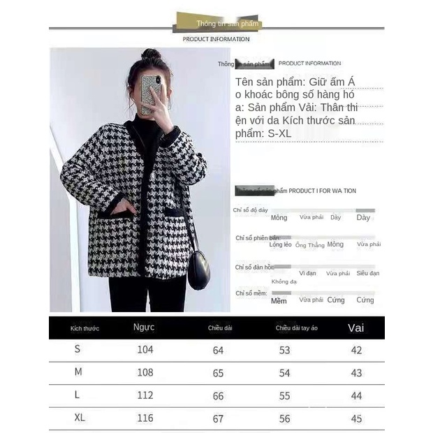 áo khoác dạ nữ, dáng ngắn cài khuy cổ điển sang trọng thanh lịch thu đông 2021 | BigBuy360 - bigbuy360.vn