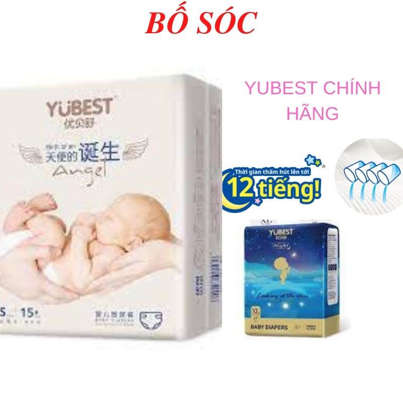 Bỉm Yubest Nội Địa Trung Quốc [Freeship] Bỉm Yubest Gold /Night/ Angel/ Natural dán/quần S90/ M84/L78/XL72/XXL66/XXXL66