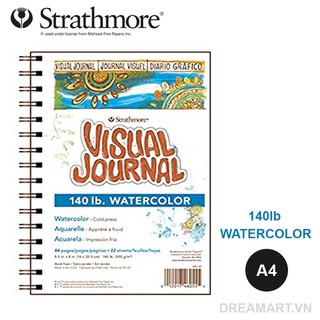 Sổ vẽ màu nước Strathmore Visual Journal - Watercolor 300gsm - Khổ A4