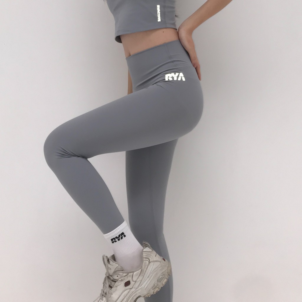 Quần tập yoga/thể thao lưng cao RYACTIVE - RYA Legging Ultimate Grey