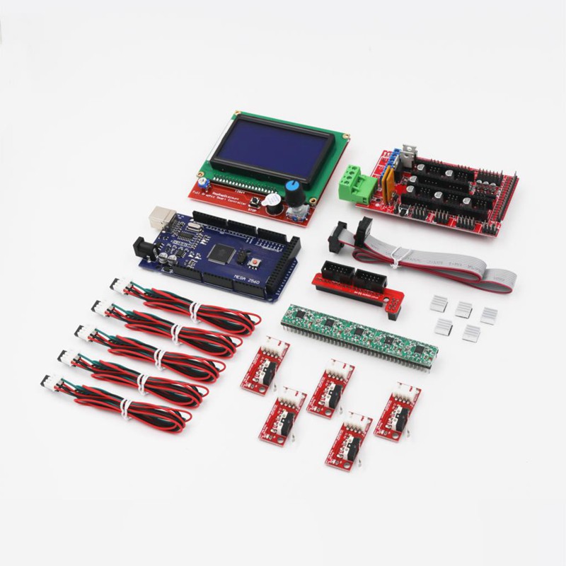 Mạch Điều Khiển Động Cơ Bước Mega 2560 Dành Cho Máy In 3d Lcd 1.4 Lcd 12864, A4988 | BigBuy360 - bigbuy360.vn