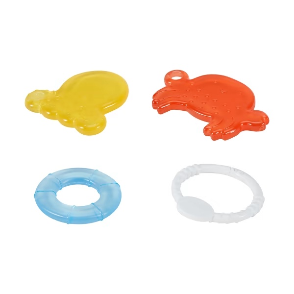 Bộ ngậm nướu Anko Water Filled Teethers bộ 3 chiếc kèm vòng giữ, chất liệu an toàn, dùng cho bé từ 3 tháng tuổi