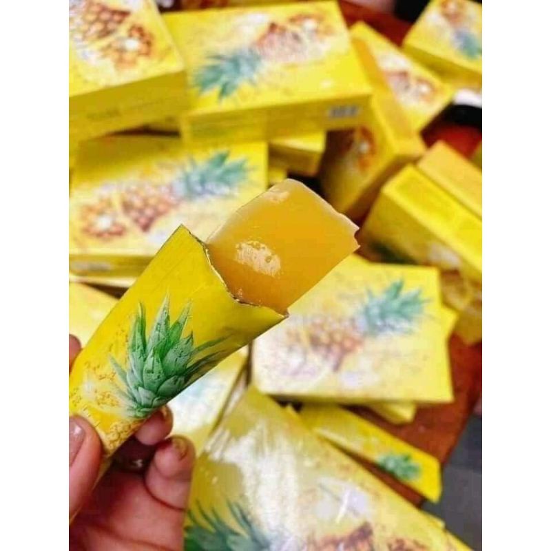 Combo 4 Hộp Thạch dứa cần tây giảm cân_Hộp 10 Gói - Cam kết chính hãng