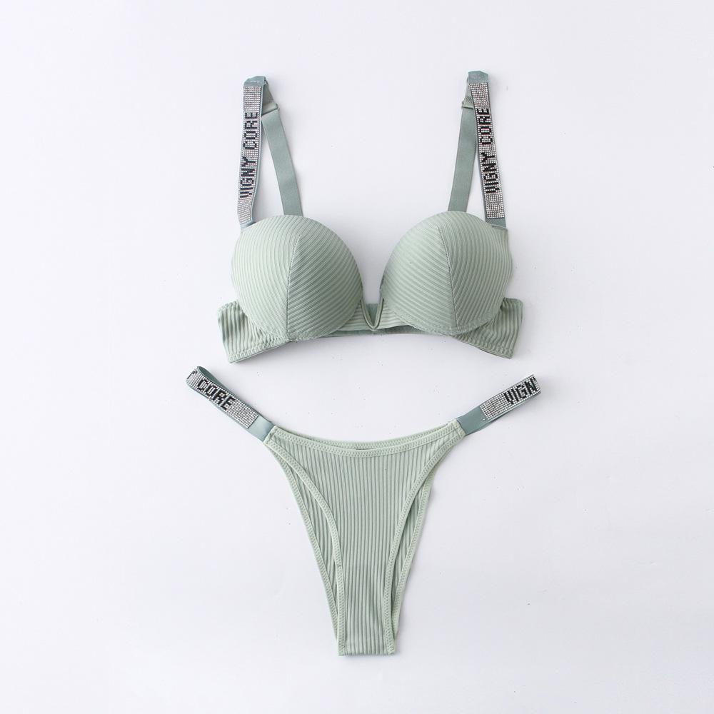 Bộ Đồ Lót Dây Lưng Thấp Cổ Chữ V Khoét Sâu Quyến Rũ Cho Nữ | BigBuy360 - bigbuy360.vn