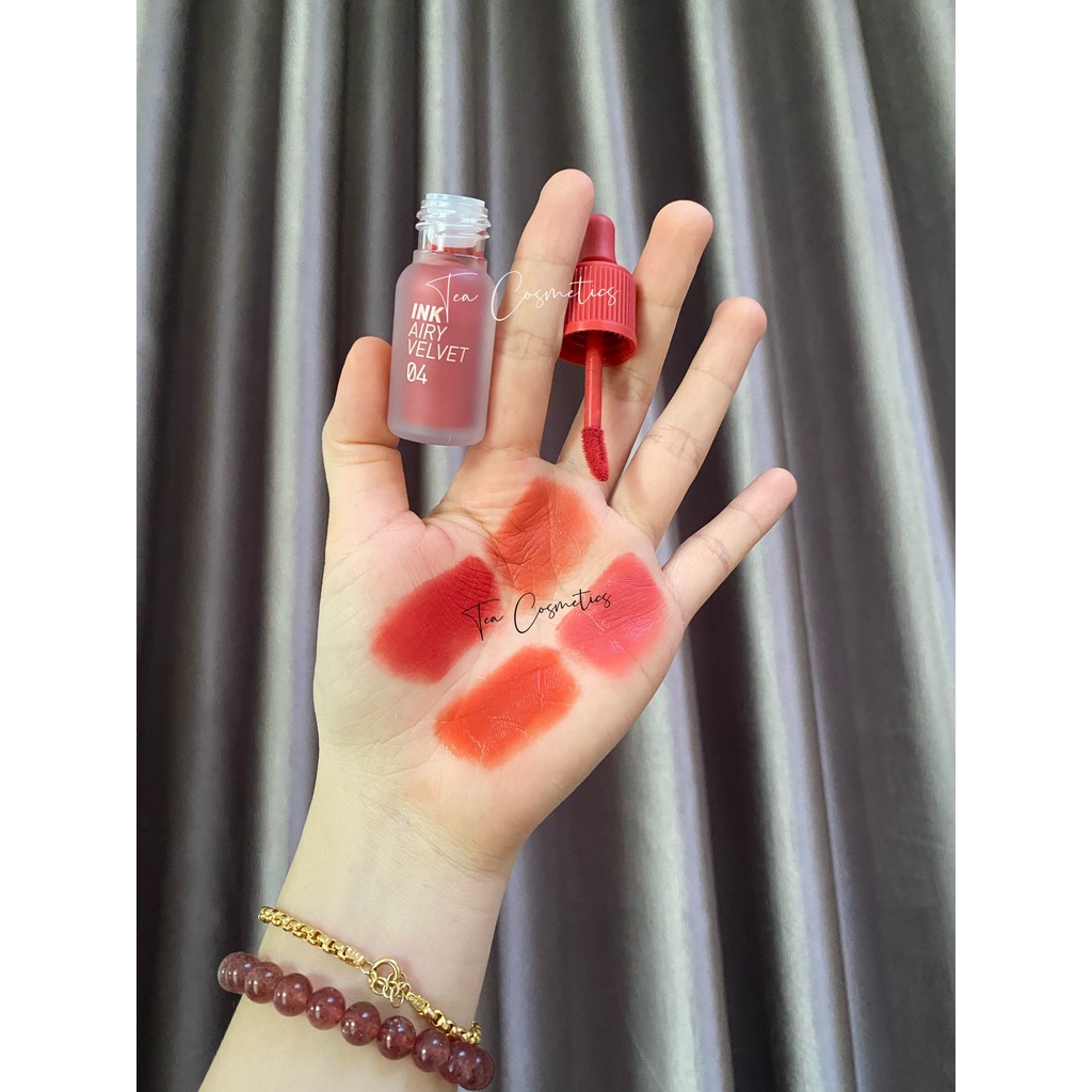 Son Kem Peripera Ink Airy Velvet Lip Tint màu 1-2-3-4