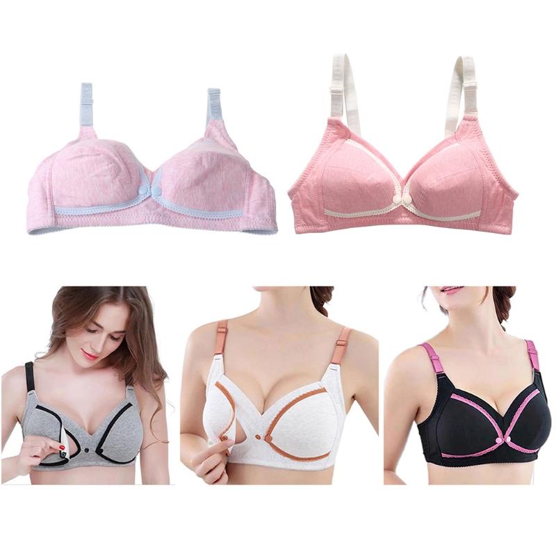 Áo ngực không gọng có mút nâng ngực thiết kế phù hợp với mẹ đang cho con bú.