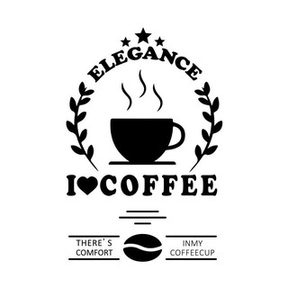 Decal Dán Tường Trang Trí Quán Cafe - DC226