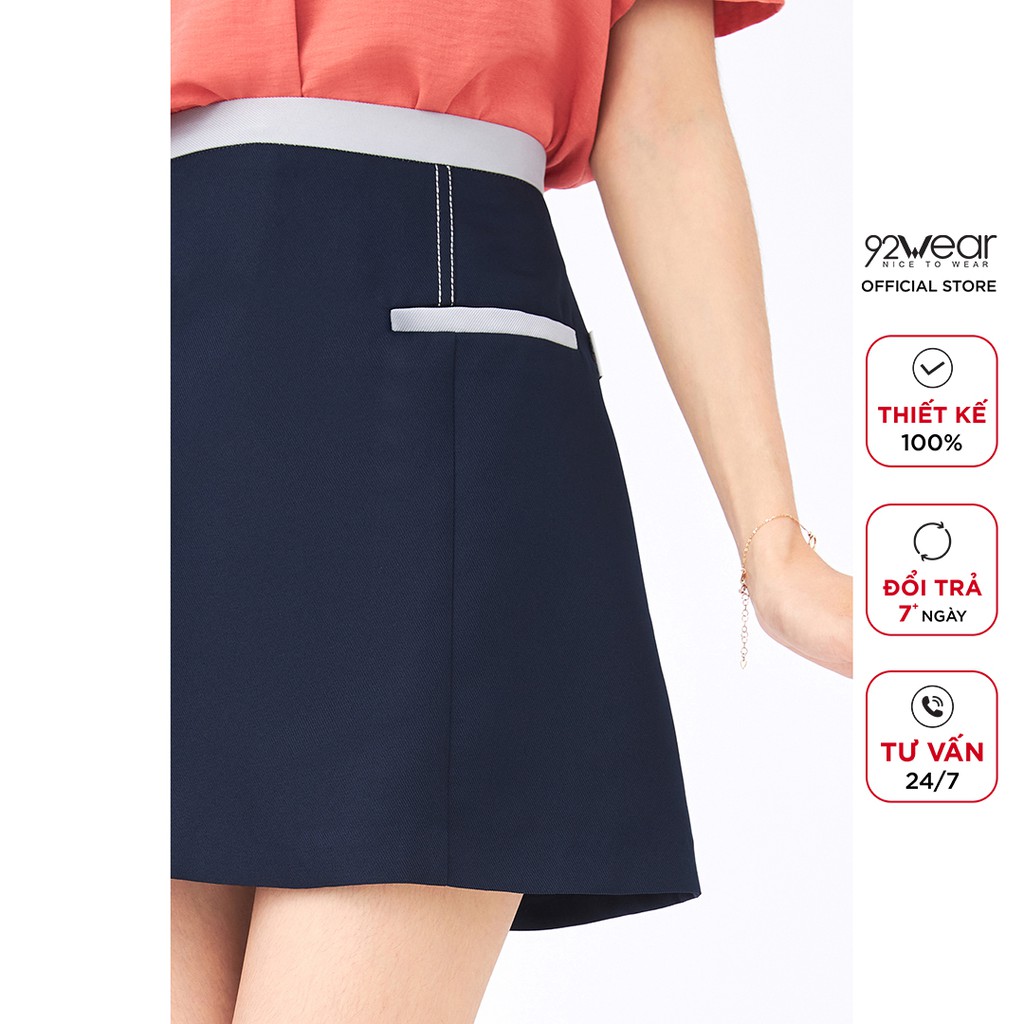 Chân váy ngắn 92WEAR dáng A phối túi JAW0986 | BigBuy360 - bigbuy360.vn