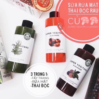 300ml Sữa rửa mặt rau củ #Super_Vegitok_Cleanser