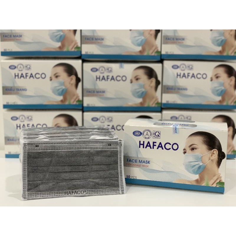 Khẩu Trang Y Tế Hafaco 4 lớp ( Hộp 50 cái)