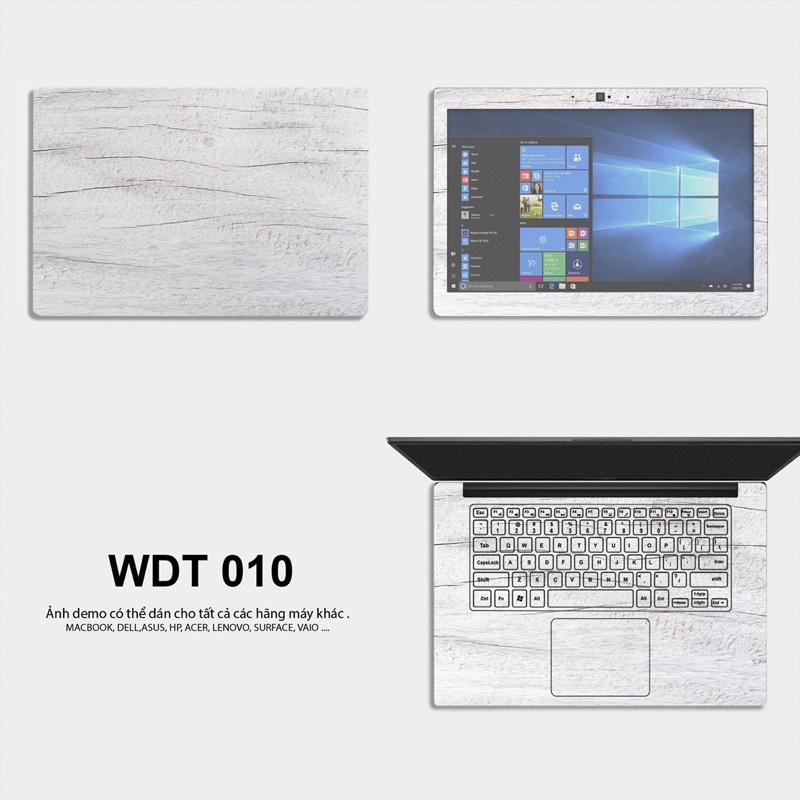 Skin Laptop Chuẩn Theo Từng Máy (Tự Dán Được Tại Nhà)