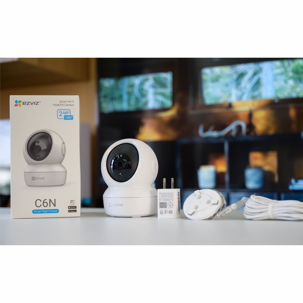 Camera Wifi  xoay 360 độ EZVIZ C6N 1080P có loa, mic ghi âm, báo động hàng chính hãng, giá tốt {ctyhuytran}